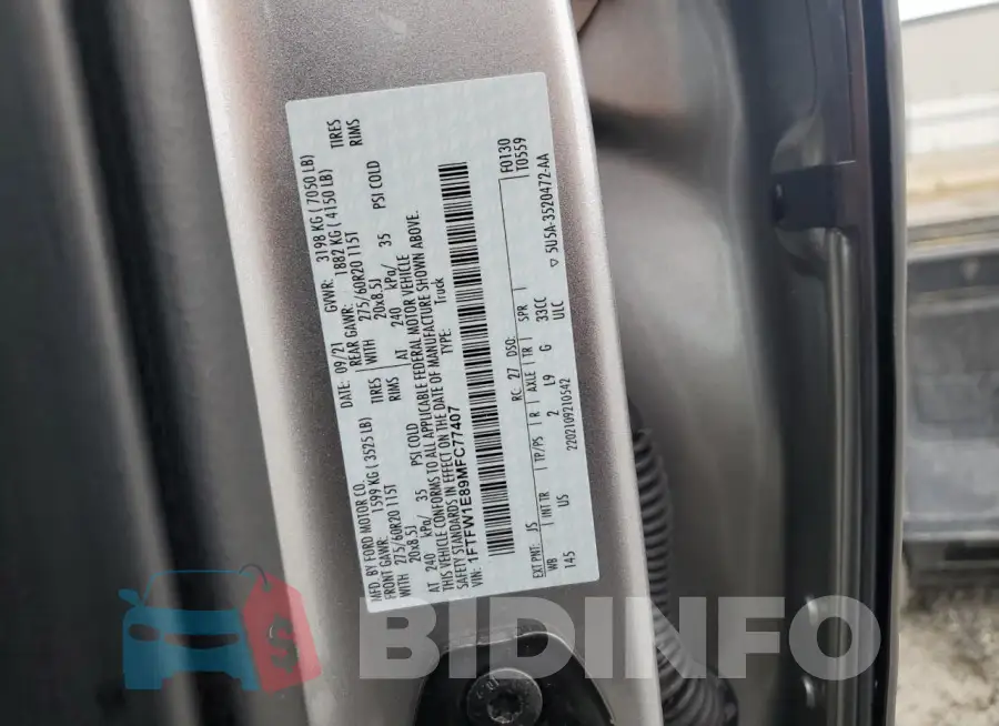 1FTFW1E89MFC77407 Photo# 12