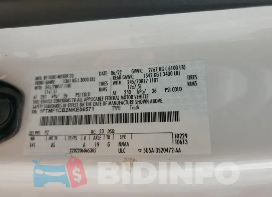 1FTMF1CB2NKE06571 Photo# 12