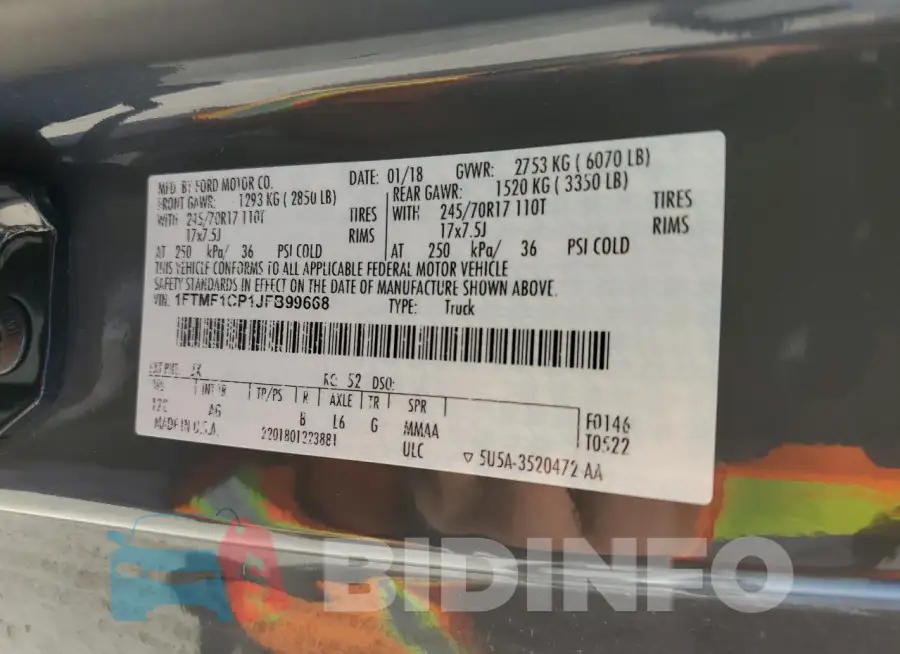 1FTMF1CP1JFB99668 Photo# 13