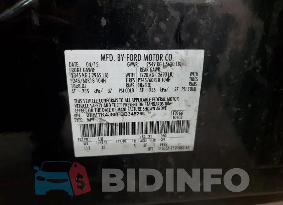 2FMTK4J88FBB34826 Photo# 13
