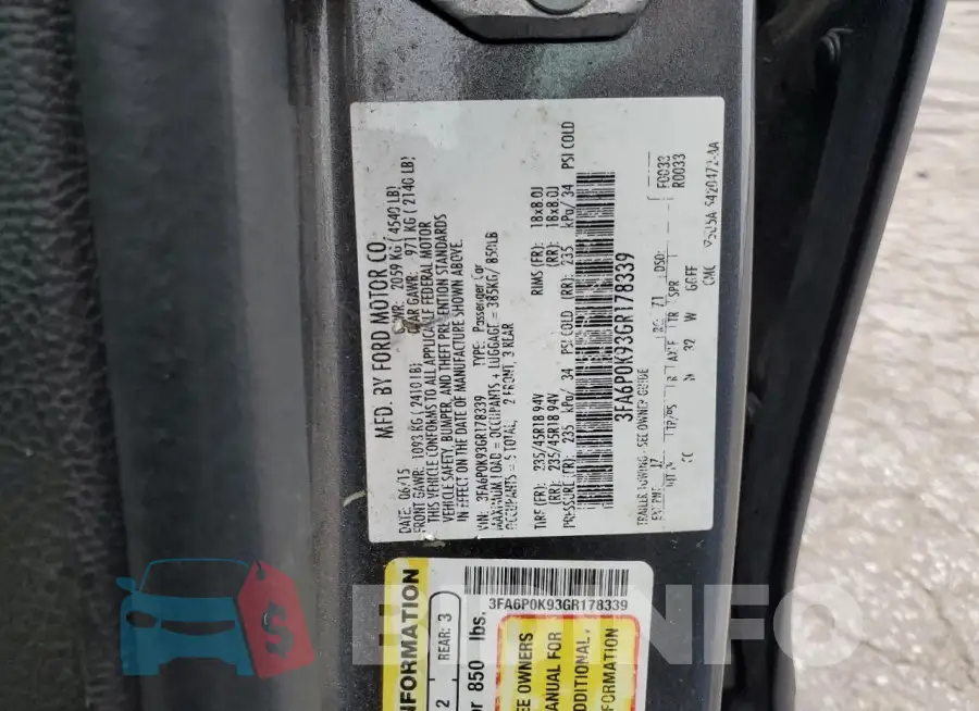 3FA6P0K93GR178339 Photo# 12