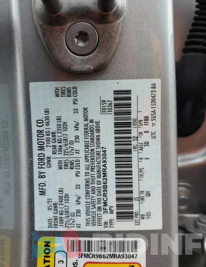 3FMCR9B62MRA93047 Photo# 14