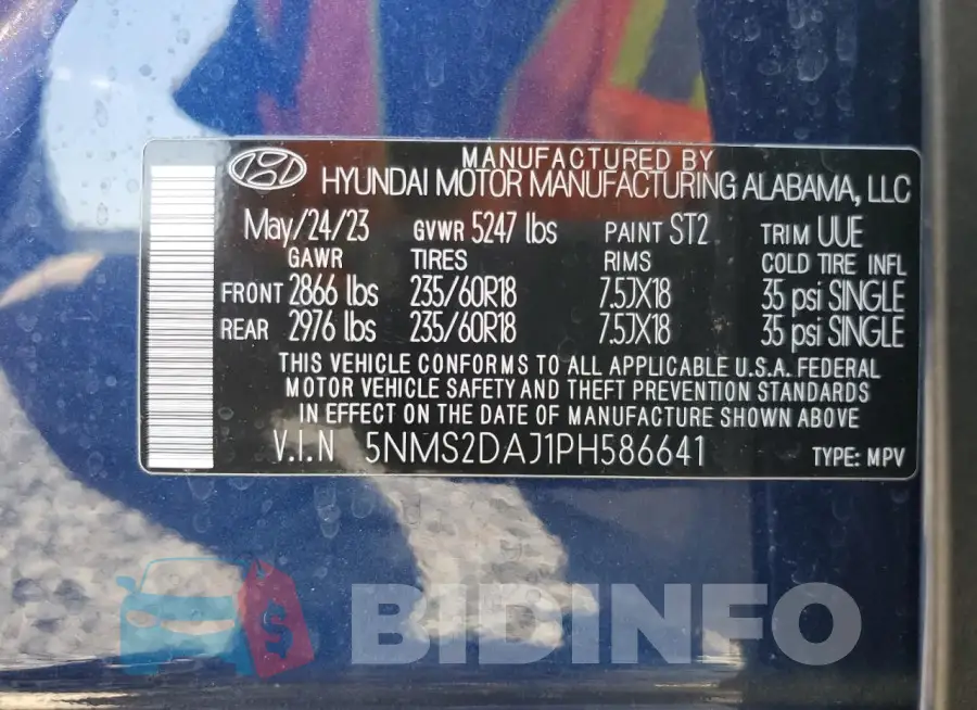 5NMS2DAJ1PH586641 Photo# 13