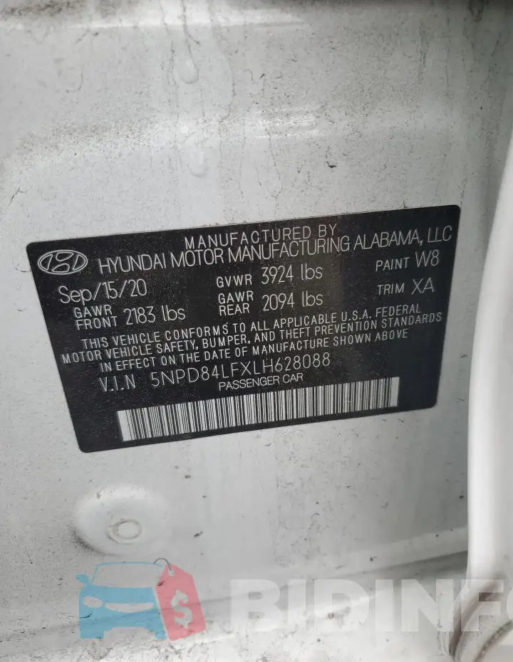 5NPD84LFXLH628088 Photo# 12