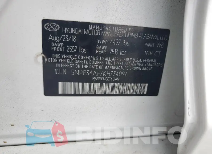 5NPE34AF7KH734096 Photo# 12