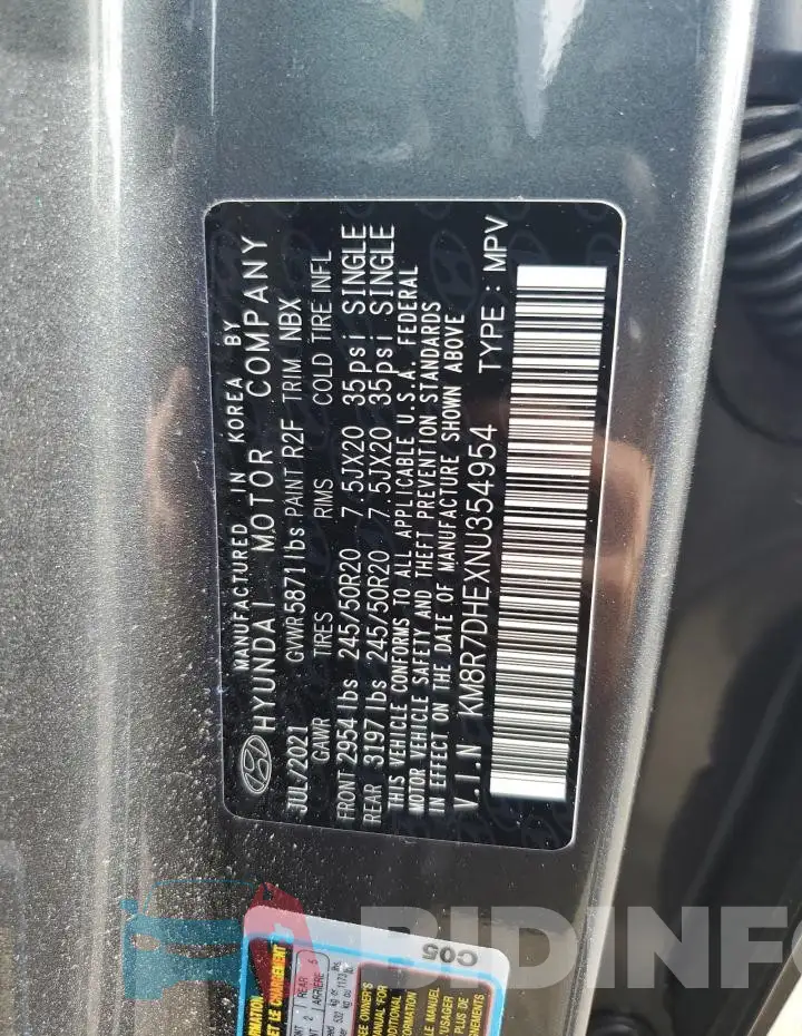 KM8R7DHEXNU354954 Photo# 12