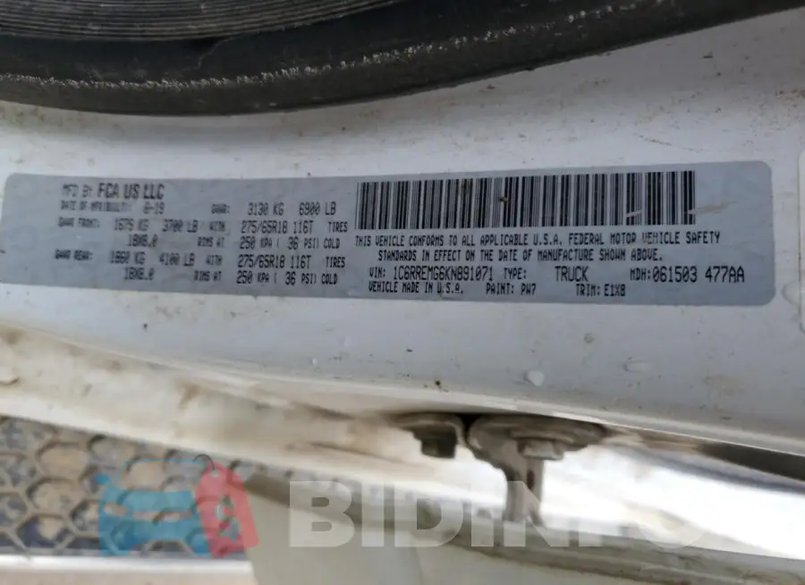 1C6RREMG6KN891071 Photo# 12