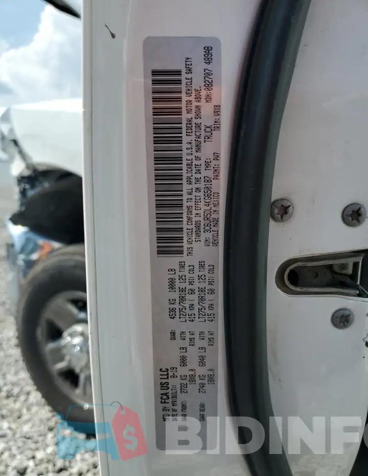 3C6UR5DL4KG650187 Photo# 13