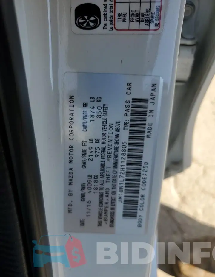 JM1BN1L72H1128805 Photo# 12