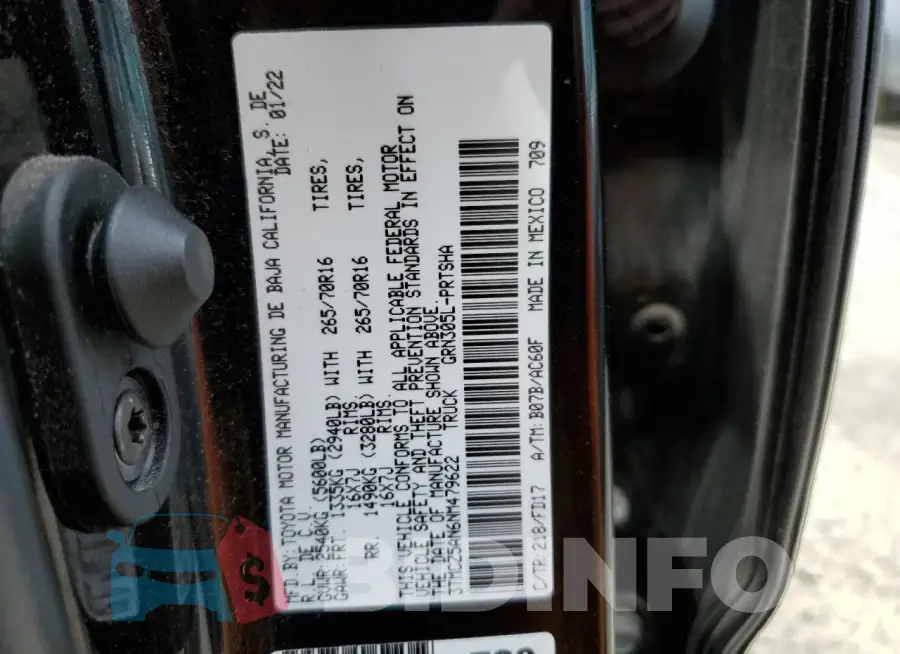 3TMCZ5AN6NM479622 Photo# 12