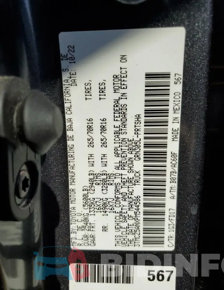 3TMCZ5ANXPM544586 Photo# 12