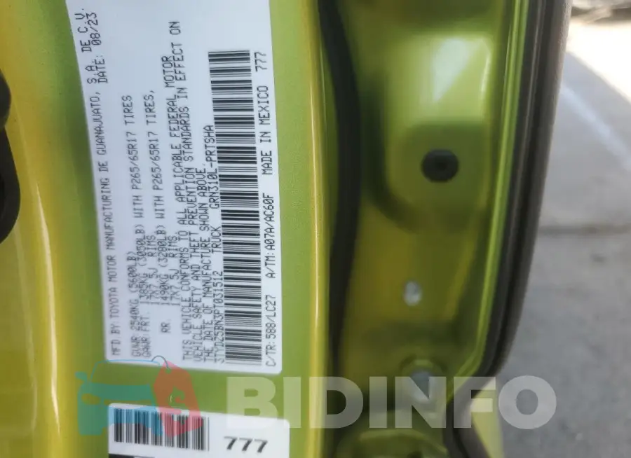 3TYDZ5BN3PT031512 Photo# 12