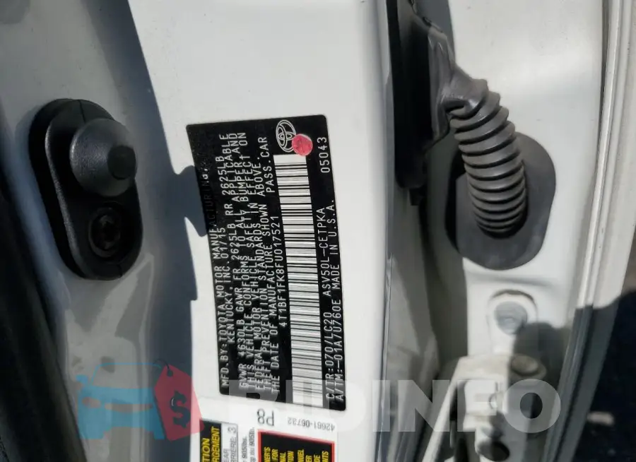 4T1BF1FK8FU017521 Photo# 12