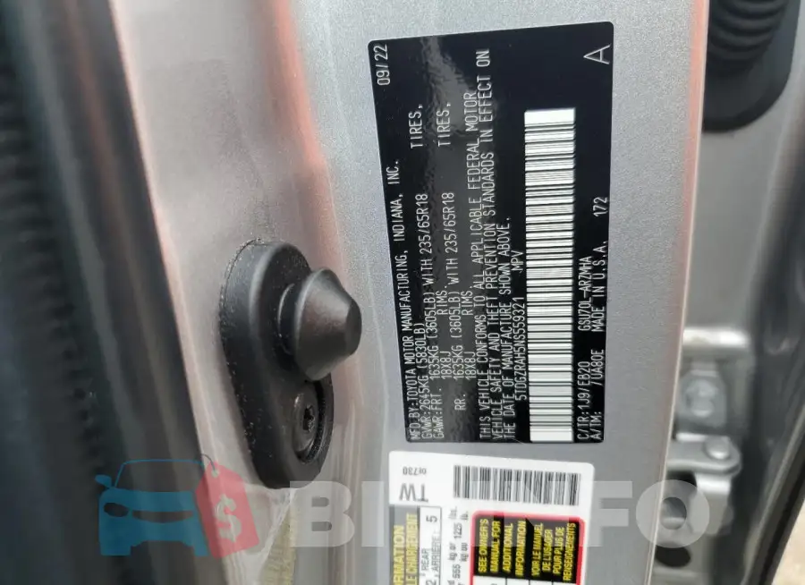 5TDGZRAH5NS559321 Photo# 13