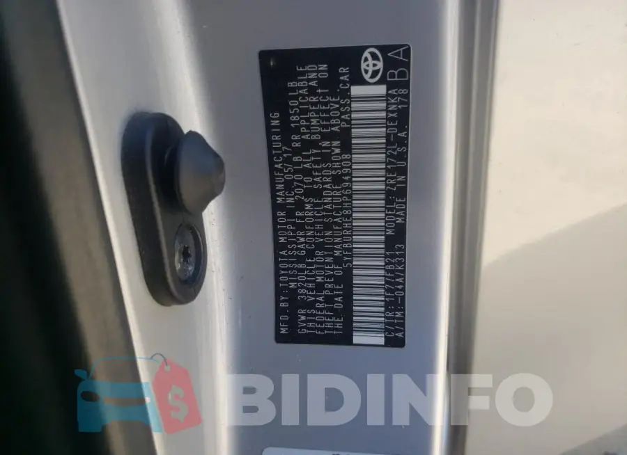 5YFBURHE8HP694908 Photo# 12