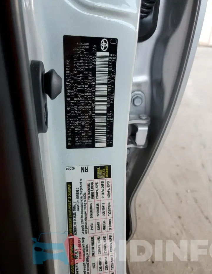 5YFS4MCE3PP152608 Photo# 12