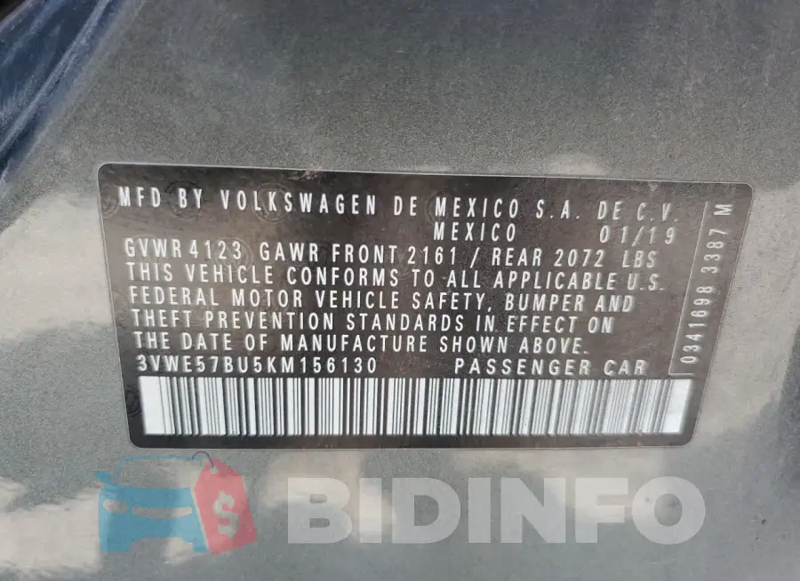 3VWE57BU5KM156130 Photo# 12