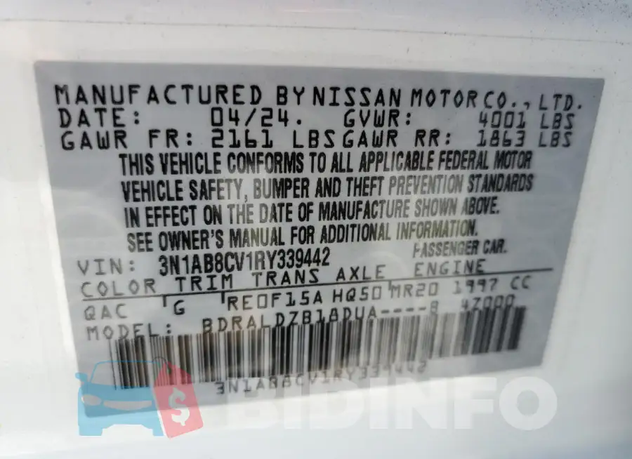 3N1AB8CV1RY339442 Photo# 12