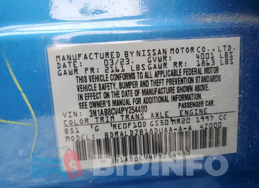 3N1AB8CV4PY254480 Photo# 12