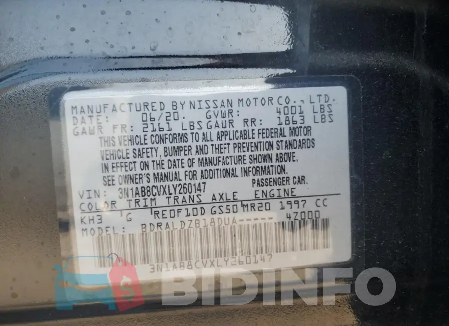 3N1AB8CVXLY260147 Photo# 12