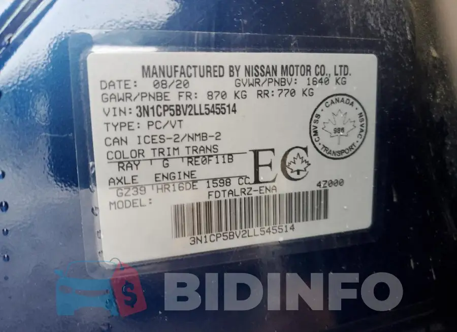 3N1CP5BV2LL545514 Photo# 12