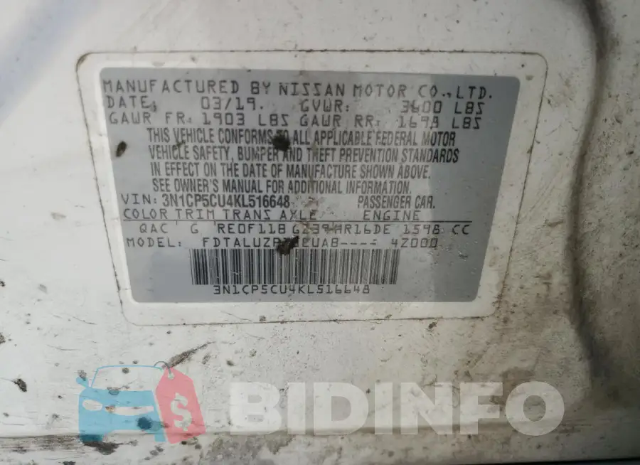 3N1CP5CU4KL516648 Photo# 14