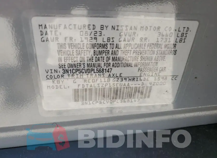 3N1CP5CV0PL568147 Photo# 13