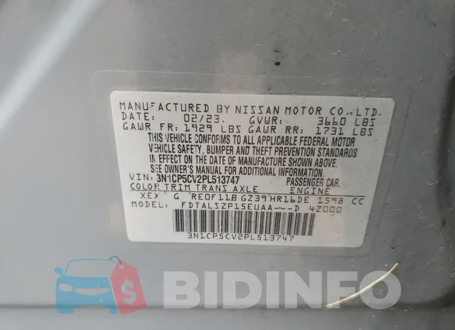 3N1CP5CV2PL513747 Photo# 13