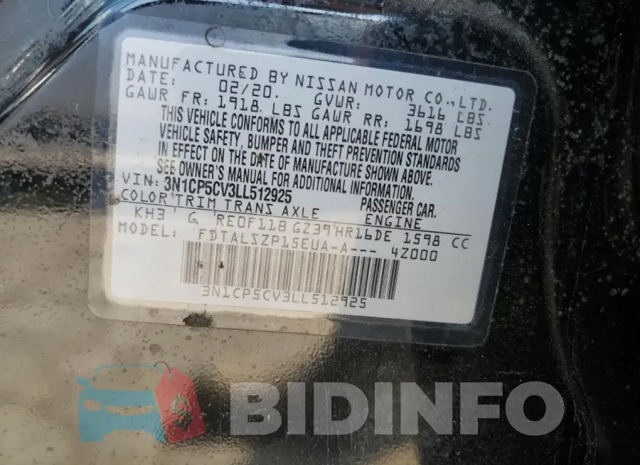 3N1CP5CV3LL512925 Photo# 13