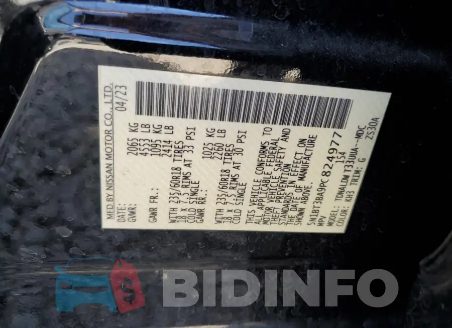 5N1BT3BA9PC824977 Photo# 12