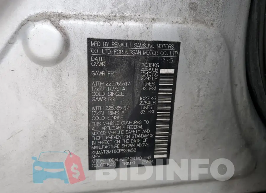 KNMAT2MT8GP639952 Photo# 13