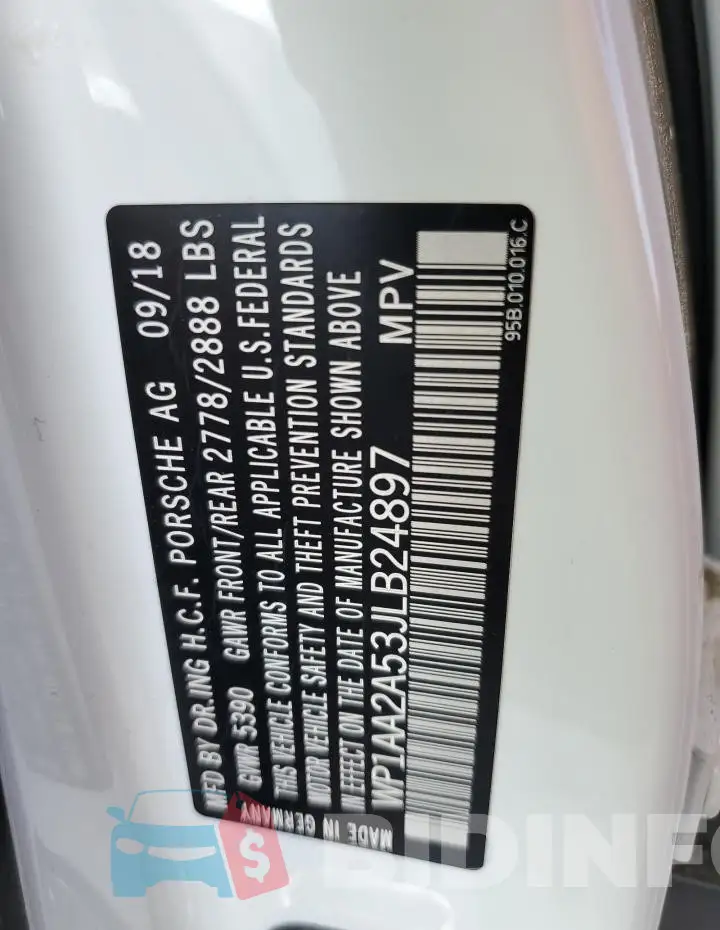 WP1AA2A53JLB24897 Photo# 13