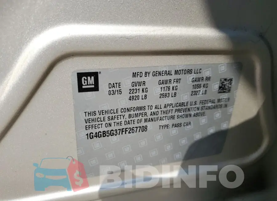1G4GB5G37FF267708 Photo# 12