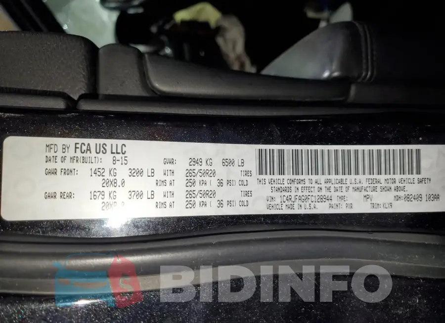1C4RJFAG0FC128944 Photo# 13