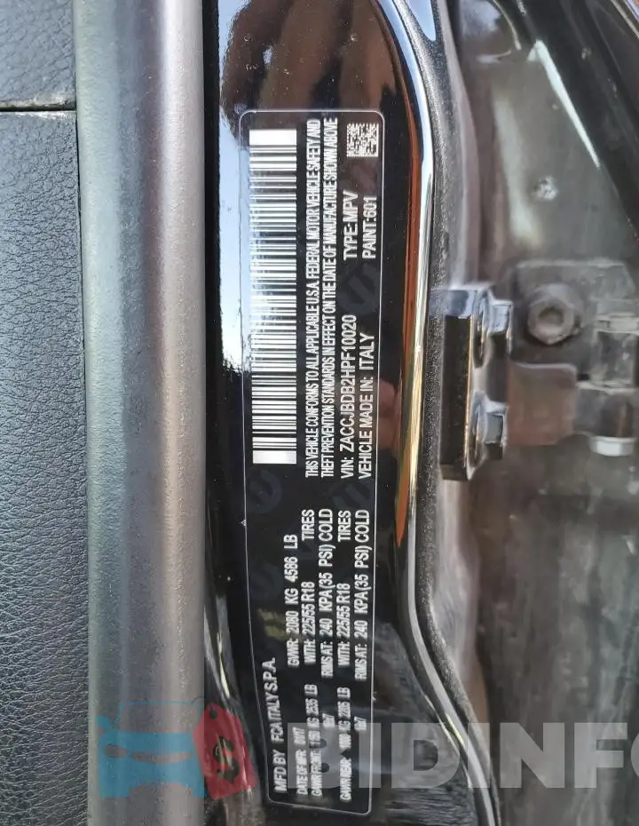 ZACCJBDB2HPF10020 Photo# 13