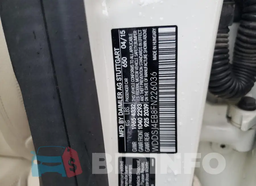 WDDSJ4EB8FN226036 Photo# 13