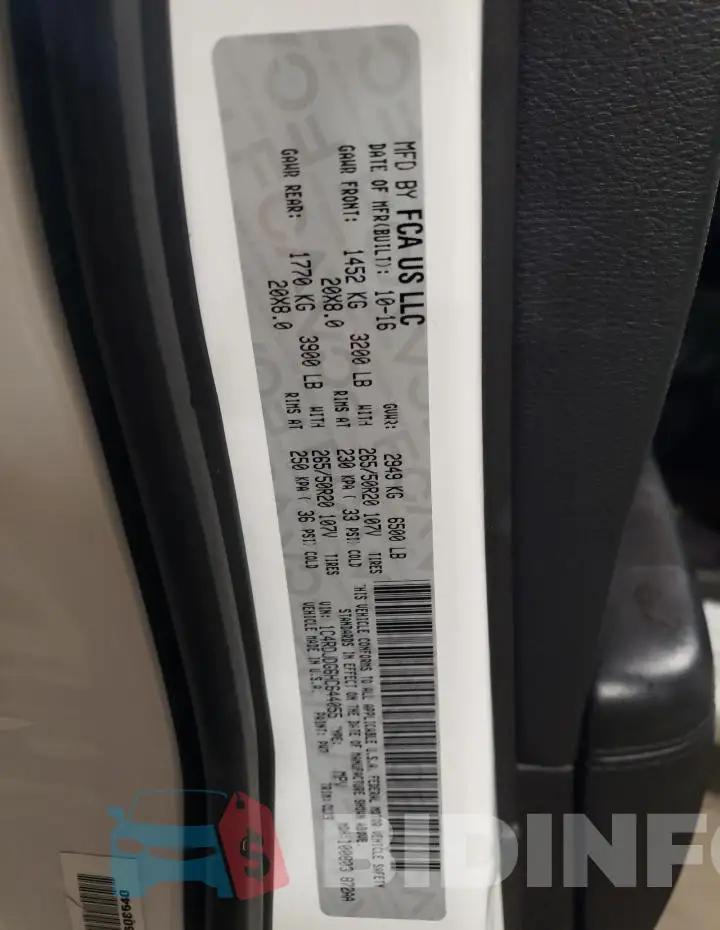 1C4RDJDG6HC644055 Photo# 13