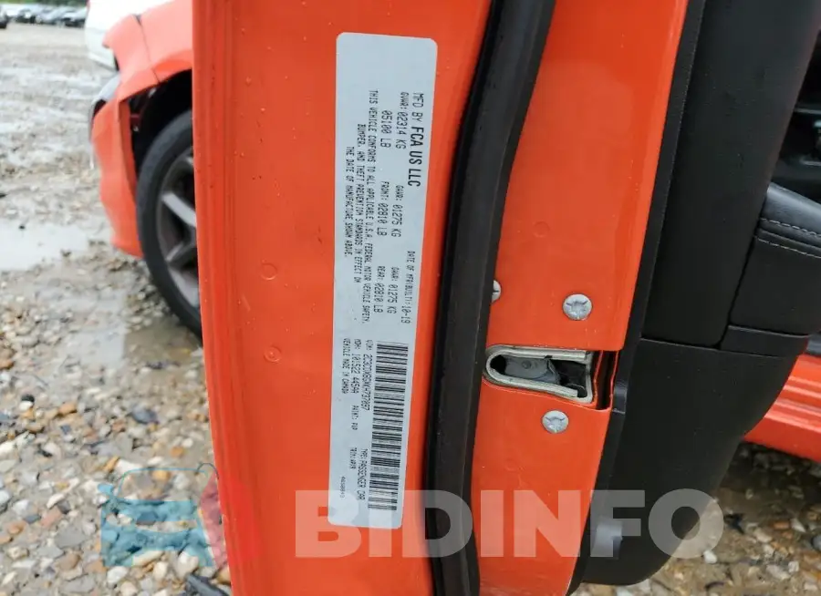 2C3CDXBGXKH737097 Photo# 12