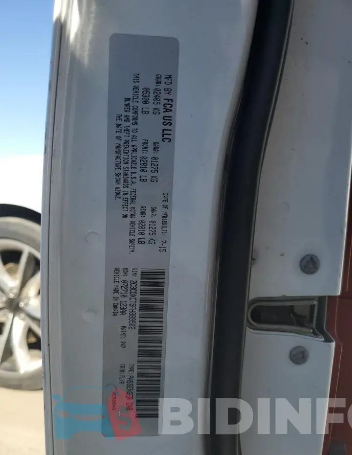 2C3CDXCT5FH889502 Photo# 12