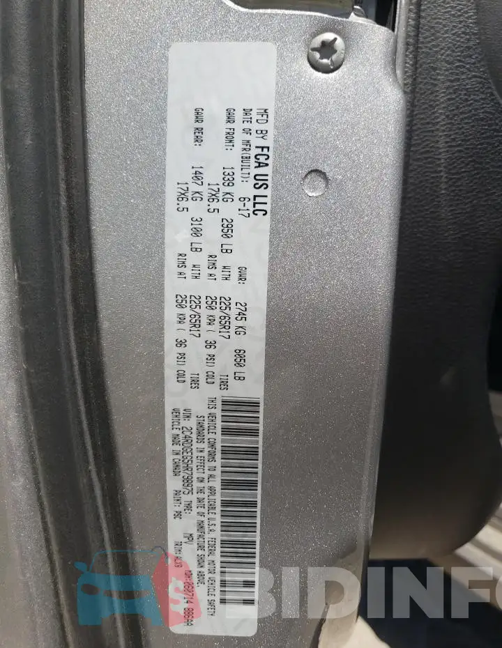 2C4RDGEG5HR798975 Photo# 13