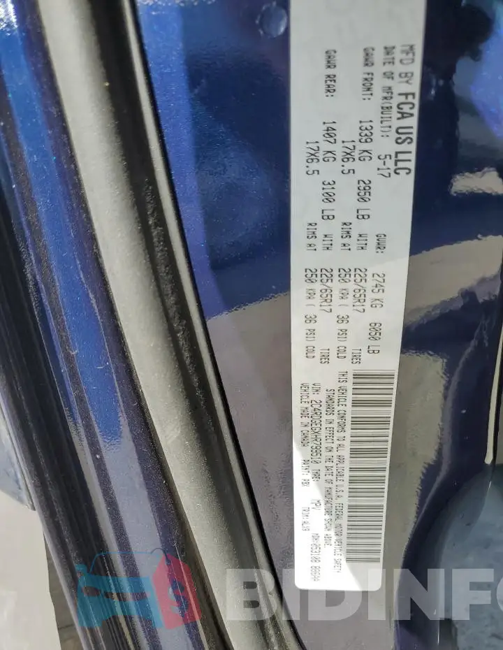 2C4RDGEGXHR799510 Photo# 13