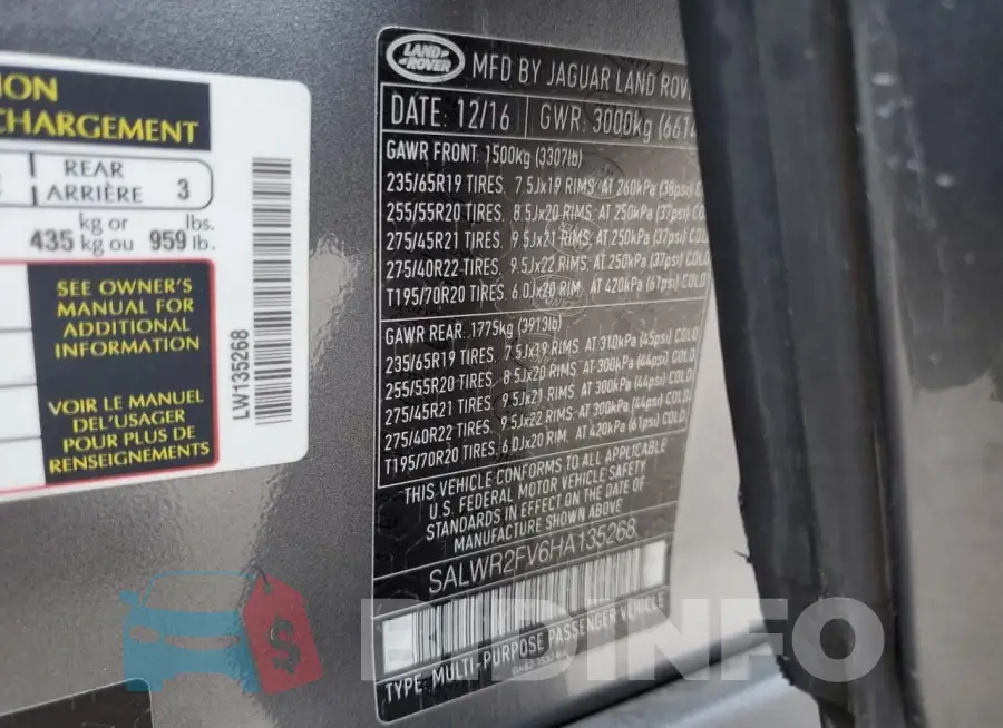 SALWR2FV6HA135268 Photo# 13