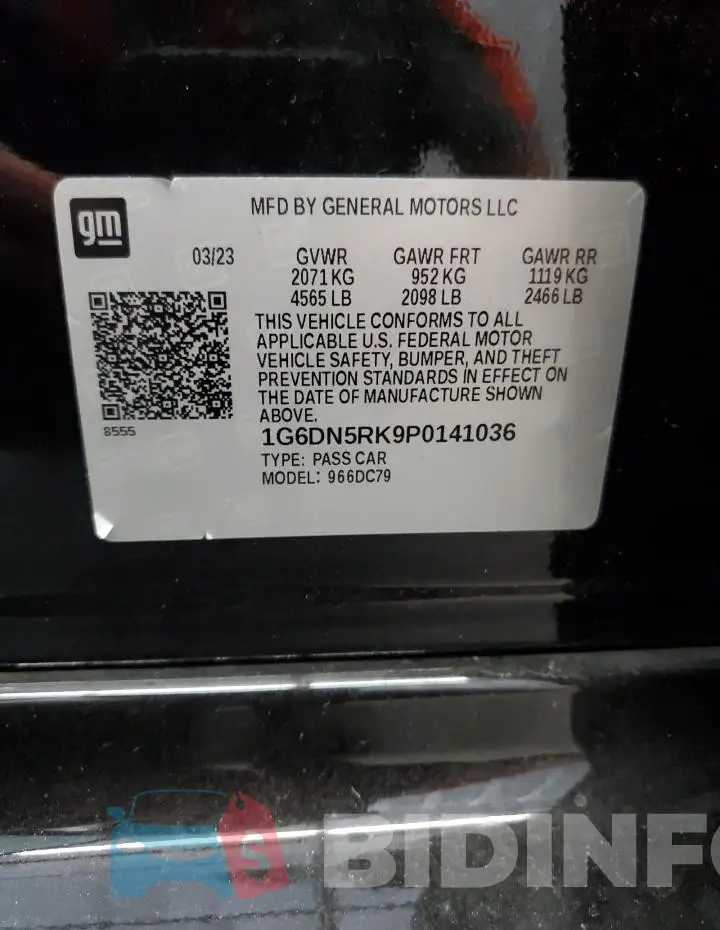 1G6DN5RK9P0141036 Photo# 12