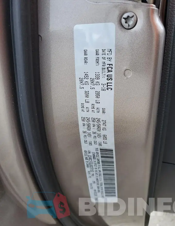2C4RC1FG3JR237193 Photo# 13