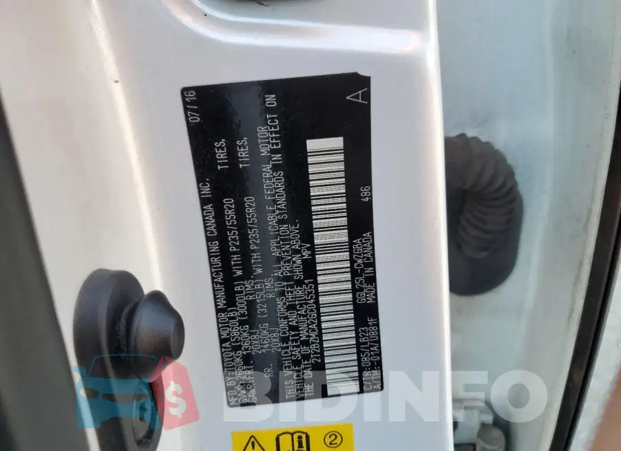 2T2BZMCA2GC045351 Photo# 13