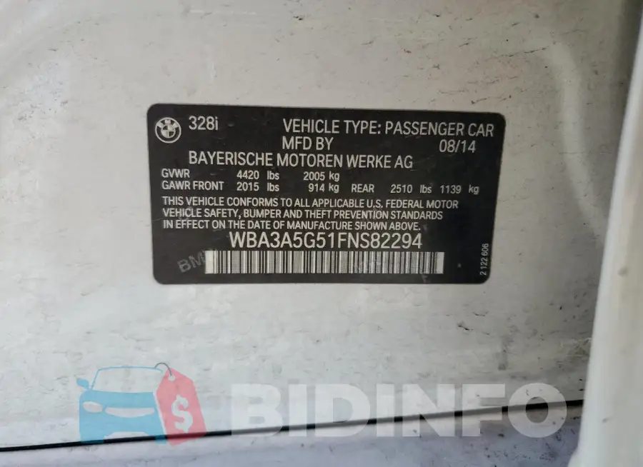 WBA3A5G51FNS82294 Photo# 12
