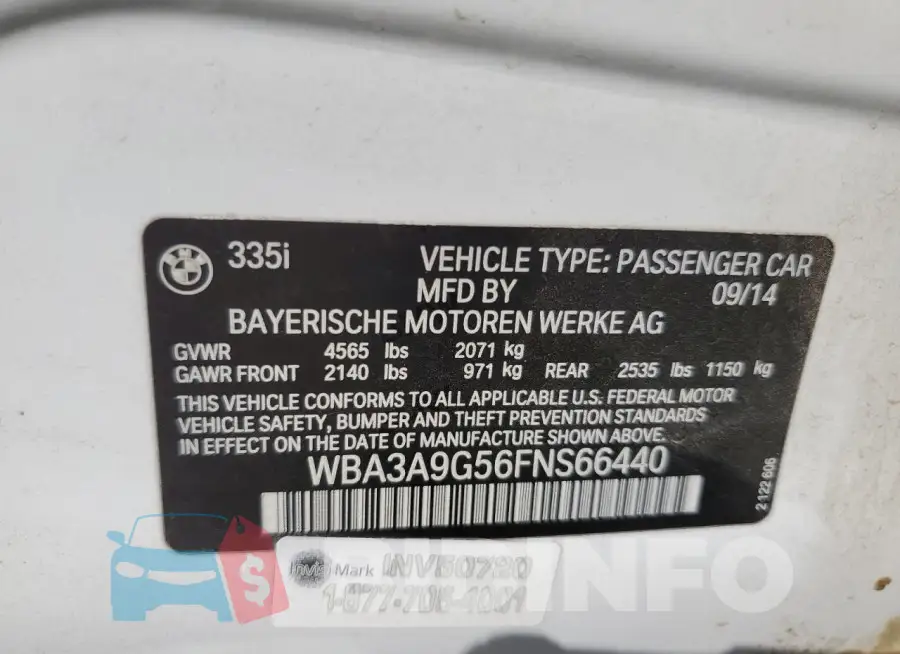 WBA3A9G56FNS66440 Photo# 12