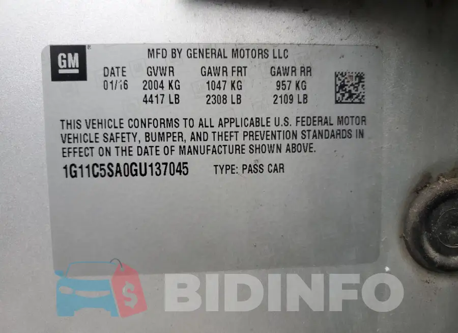 1G11C5SA0GU137045 Photo# 12