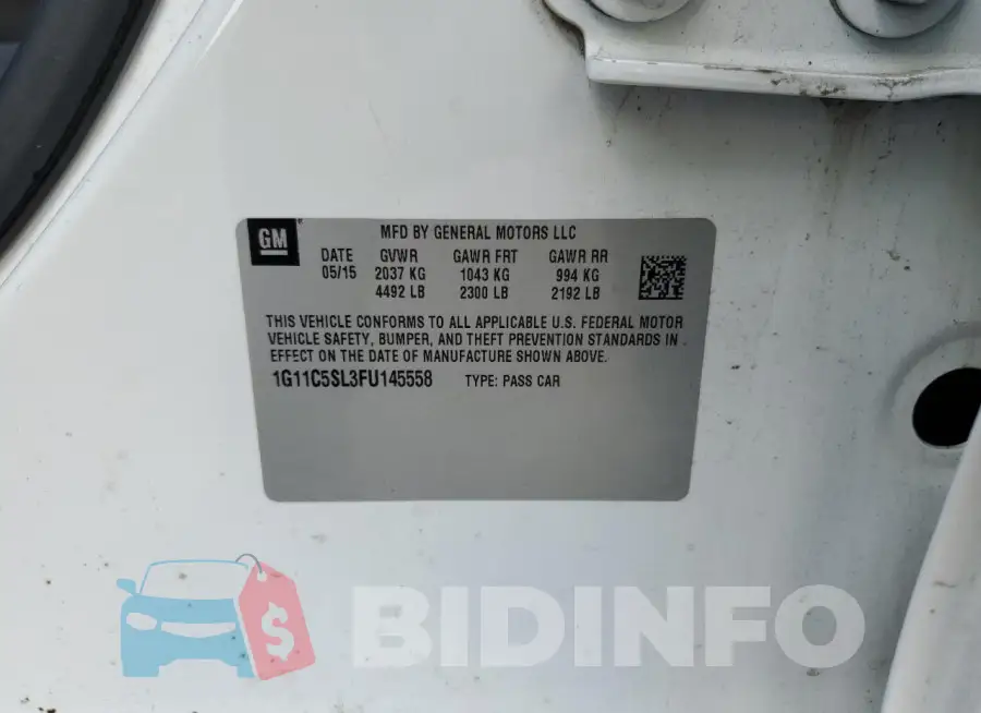 1G11C5SL3FU145558 Photo# 12