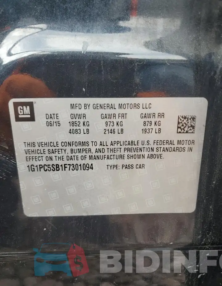 1G1PC5SB1F7301094 Photo# 12